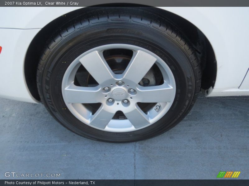 Clear White / Gray 2007 Kia Optima LX
