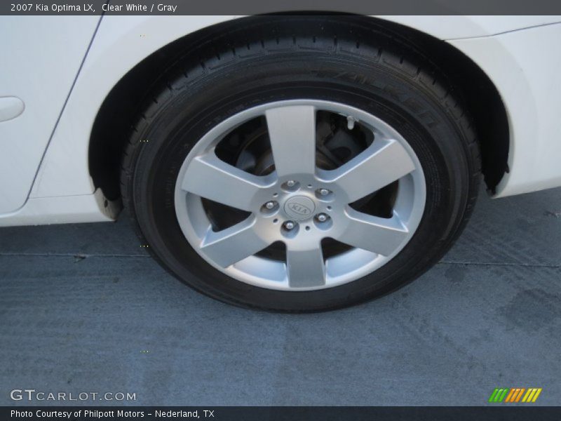 Clear White / Gray 2007 Kia Optima LX