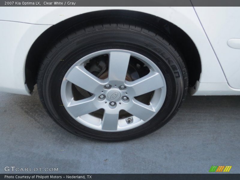 Clear White / Gray 2007 Kia Optima LX