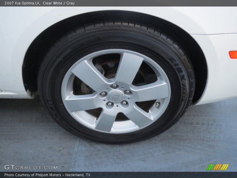 Clear White / Gray 2007 Kia Optima LX