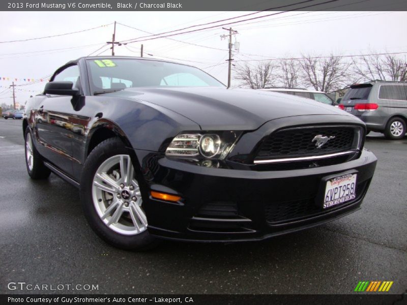 Black / Charcoal Black 2013 Ford Mustang V6 Convertible