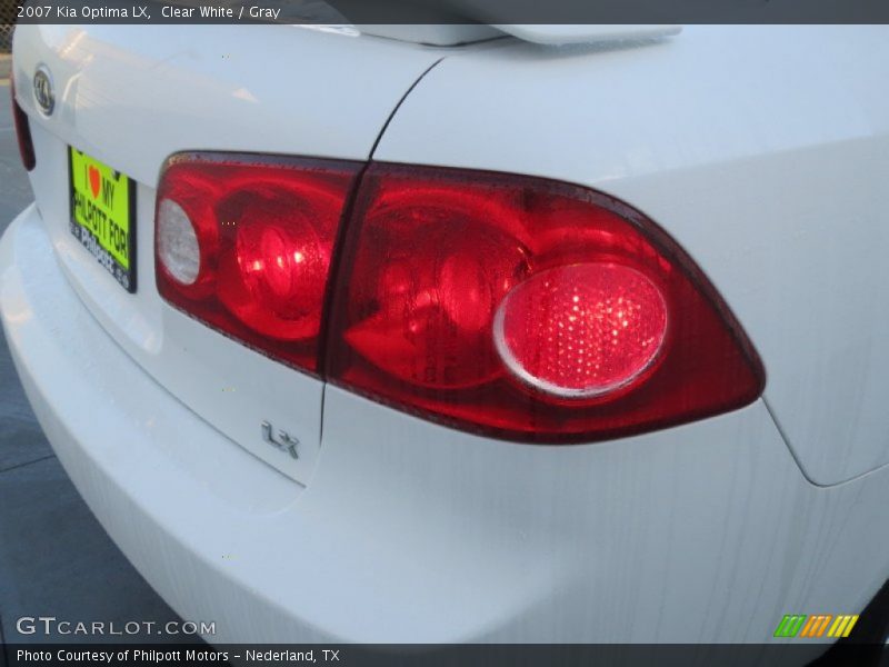 Clear White / Gray 2007 Kia Optima LX