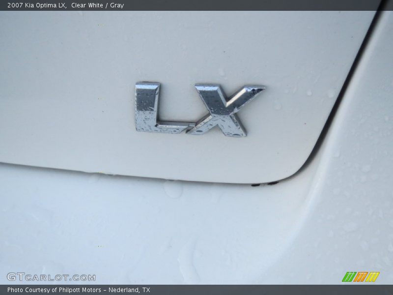 Clear White / Gray 2007 Kia Optima LX