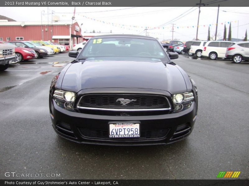 Black / Charcoal Black 2013 Ford Mustang V6 Convertible