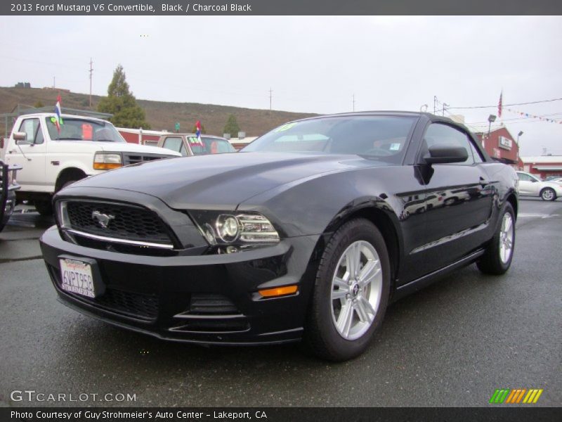 Black / Charcoal Black 2013 Ford Mustang V6 Convertible