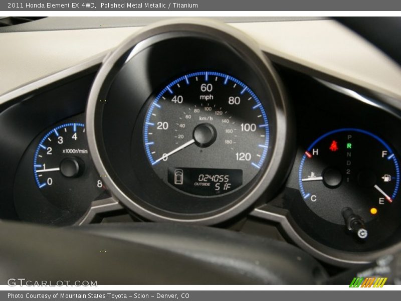 Polished Metal Metallic / Titanium 2011 Honda Element EX 4WD