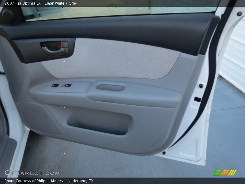 Clear White / Gray 2007 Kia Optima LX