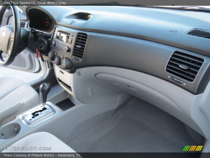 Clear White / Gray 2007 Kia Optima LX
