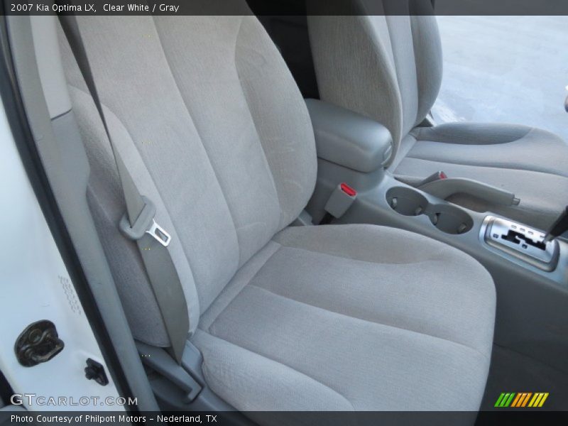 Clear White / Gray 2007 Kia Optima LX