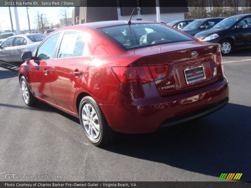 Spicy Red / Stone 2011 Kia Forte EX