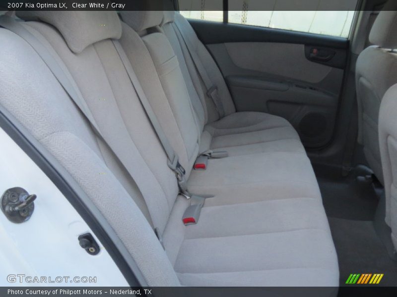 Clear White / Gray 2007 Kia Optima LX