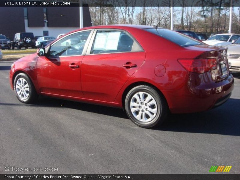Spicy Red / Stone 2011 Kia Forte EX