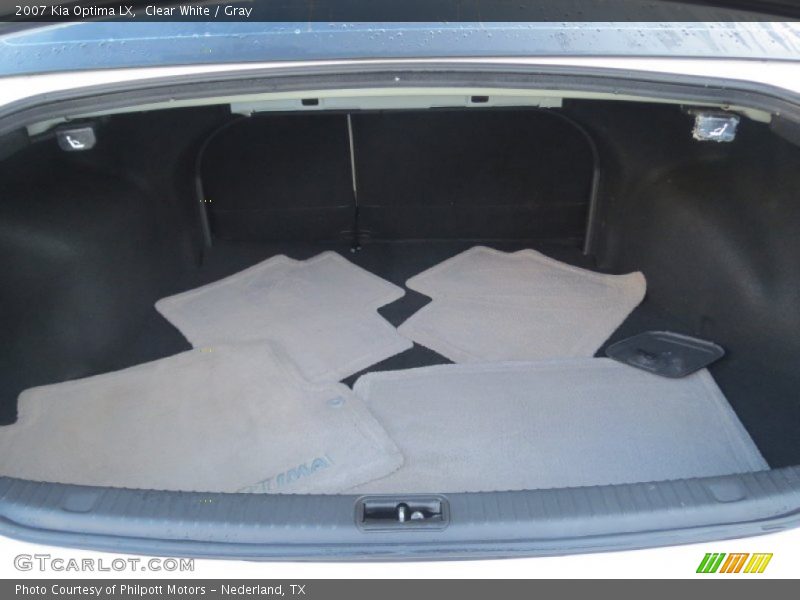 Clear White / Gray 2007 Kia Optima LX