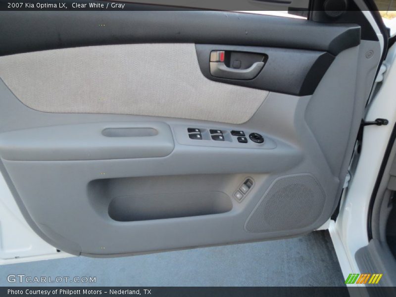 Clear White / Gray 2007 Kia Optima LX