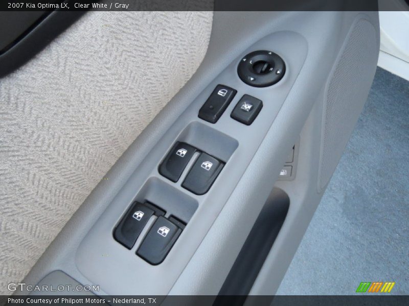 Clear White / Gray 2007 Kia Optima LX