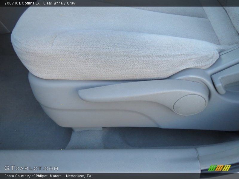 Clear White / Gray 2007 Kia Optima LX
