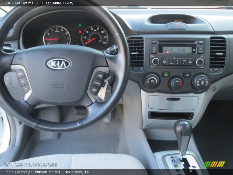 Clear White / Gray 2007 Kia Optima LX