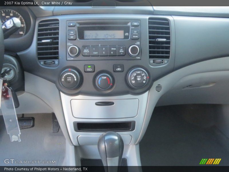 Clear White / Gray 2007 Kia Optima LX