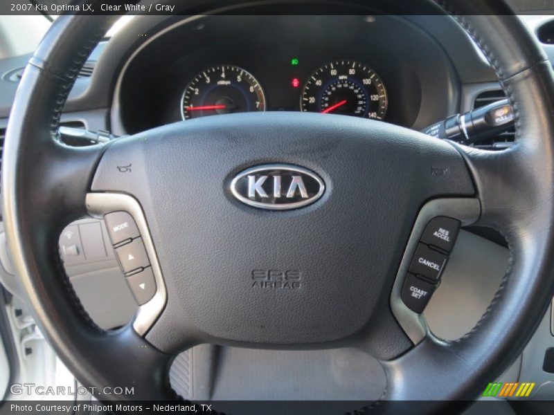 Clear White / Gray 2007 Kia Optima LX