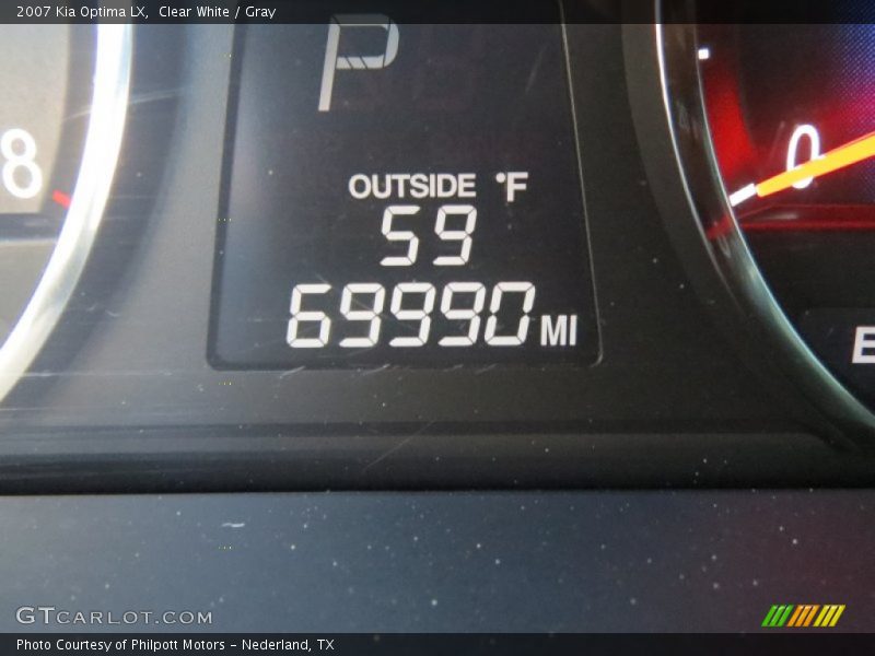 Clear White / Gray 2007 Kia Optima LX