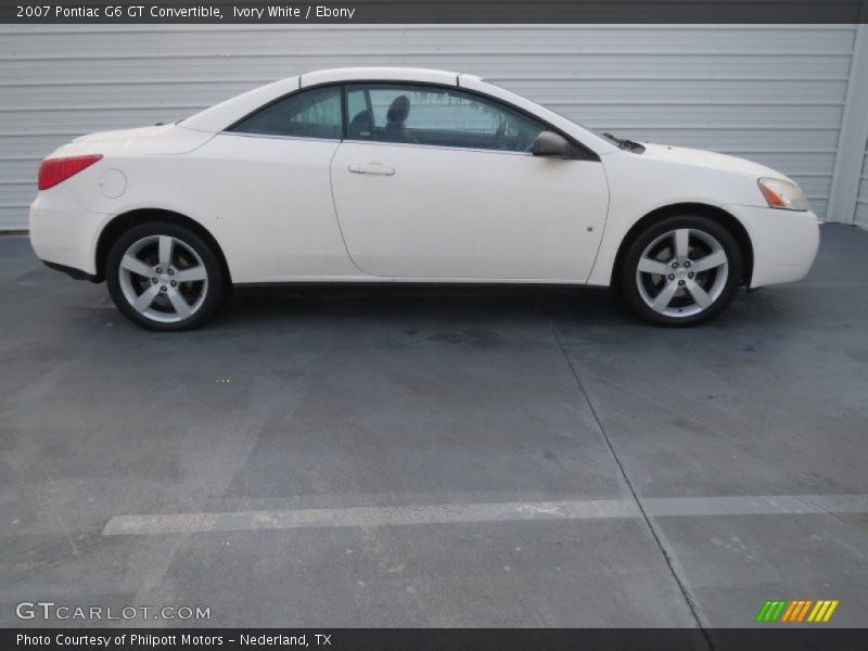 Ivory White / Ebony 2007 Pontiac G6 GT Convertible