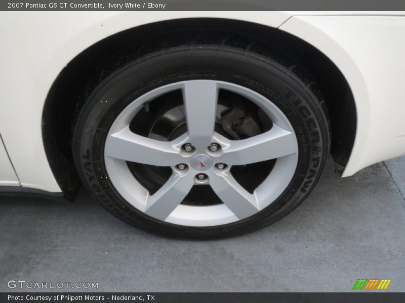 Ivory White / Ebony 2007 Pontiac G6 GT Convertible