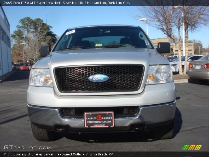 Silver Metallic / Medium Flint/Dark Flint Grey 2005 Ford F150 XLT SuperCrew 4x4