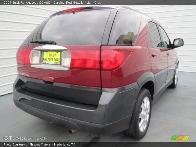 Cardinal Red Metallic / Light Gray 2005 Buick Rendezvous CX AWD