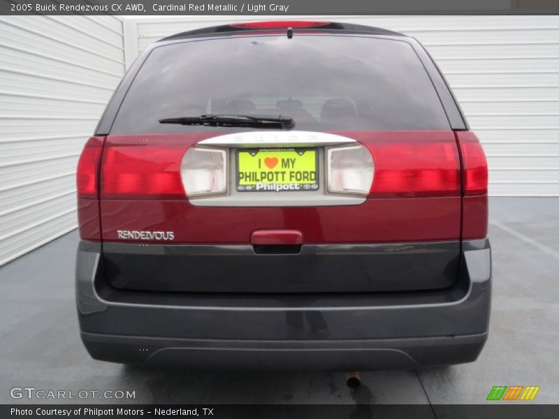 Cardinal Red Metallic / Light Gray 2005 Buick Rendezvous CX AWD