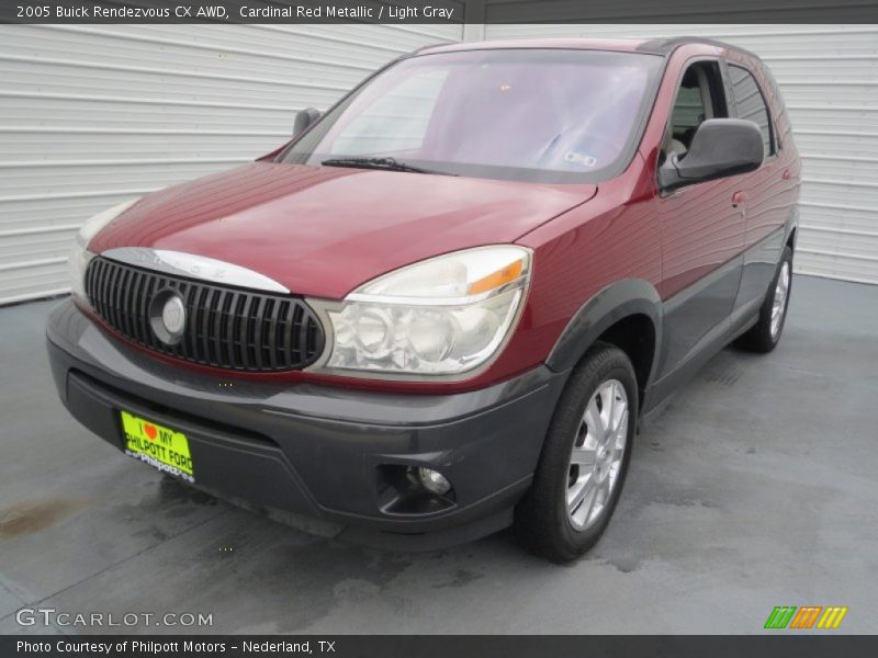 Cardinal Red Metallic / Light Gray 2005 Buick Rendezvous CX AWD