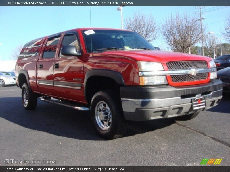 Victory Red / Dark Charcoal 2004 Chevrolet Silverado 2500HD LS Crew Cab