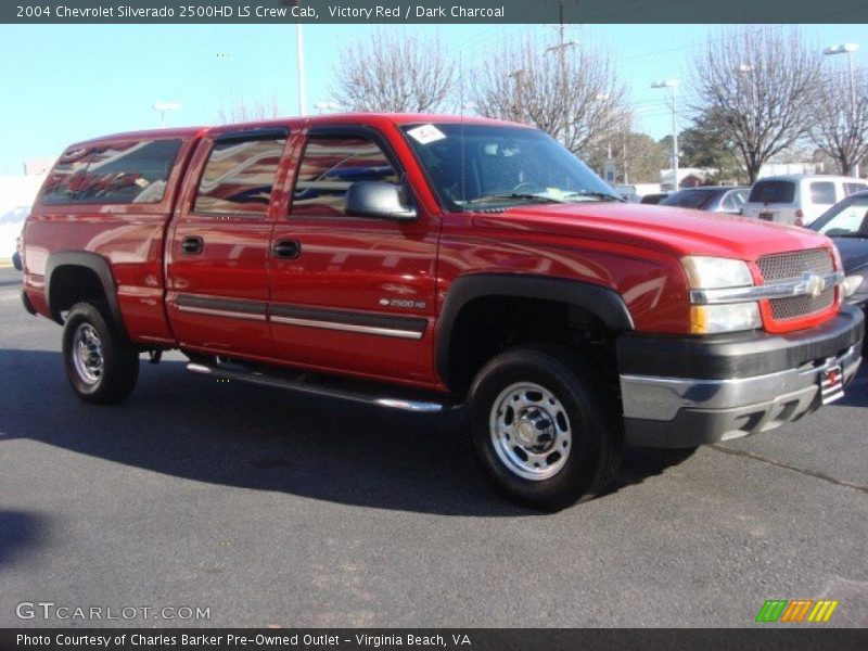 Victory Red / Dark Charcoal 2004 Chevrolet Silverado 2500HD LS Crew Cab