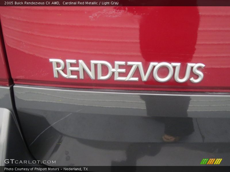 Cardinal Red Metallic / Light Gray 2005 Buick Rendezvous CX AWD