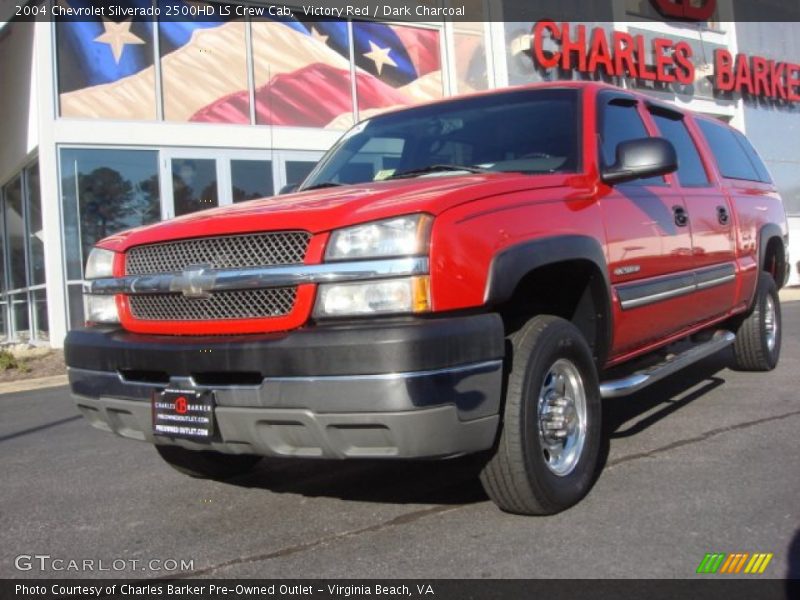 Victory Red / Dark Charcoal 2004 Chevrolet Silverado 2500HD LS Crew Cab