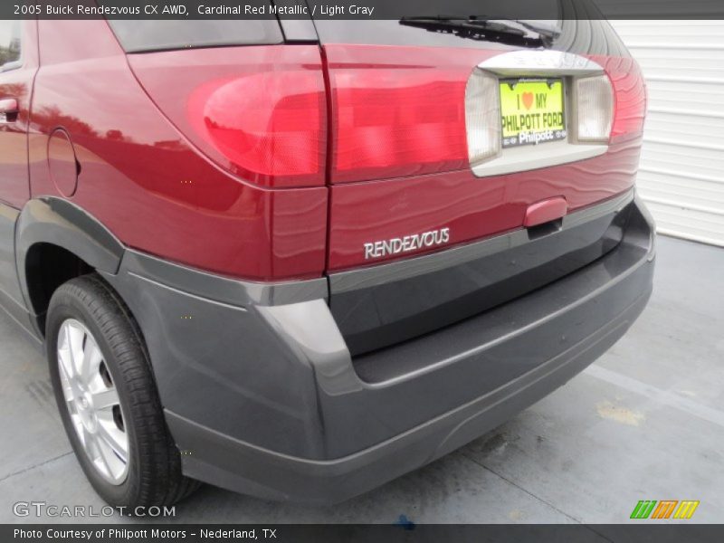 Cardinal Red Metallic / Light Gray 2005 Buick Rendezvous CX AWD