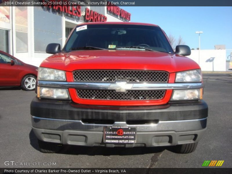 Victory Red / Dark Charcoal 2004 Chevrolet Silverado 2500HD LS Crew Cab