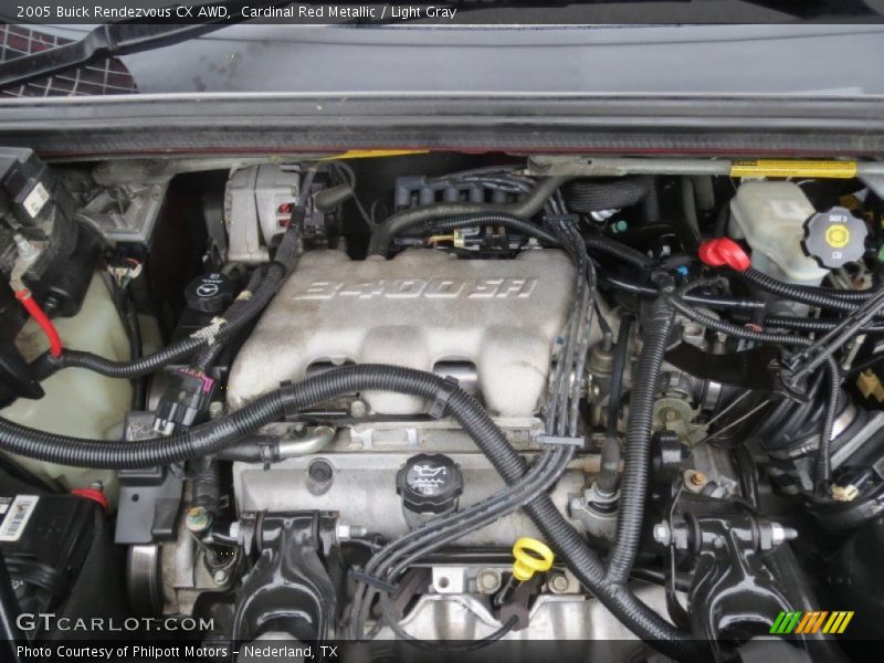 Cardinal Red Metallic / Light Gray 2005 Buick Rendezvous CX AWD