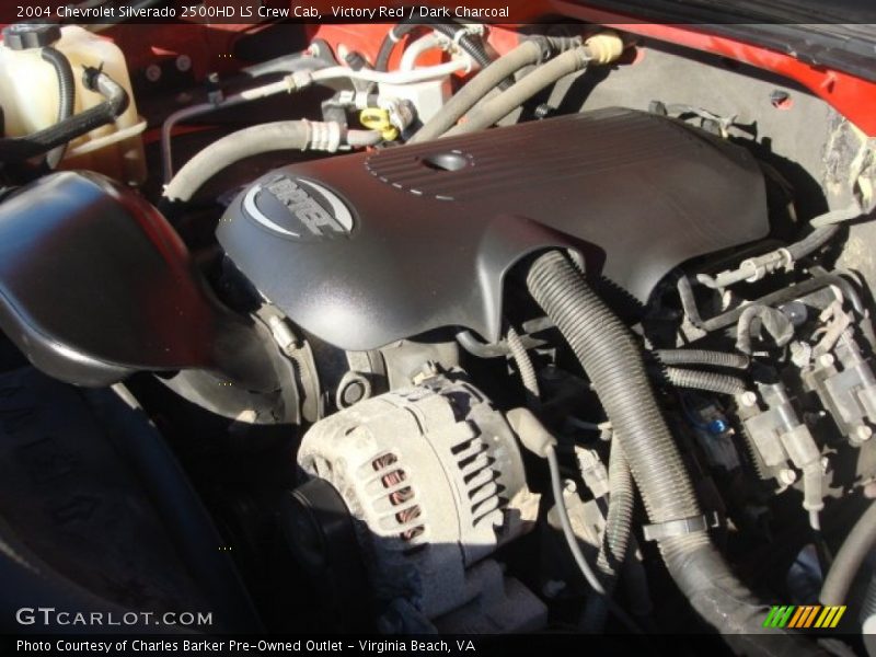 Victory Red / Dark Charcoal 2004 Chevrolet Silverado 2500HD LS Crew Cab