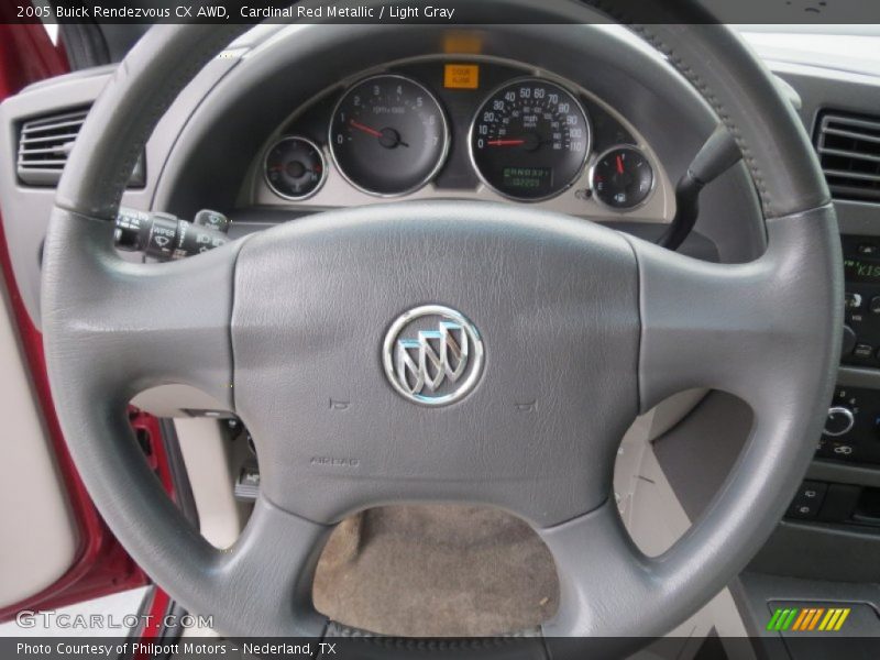 Cardinal Red Metallic / Light Gray 2005 Buick Rendezvous CX AWD