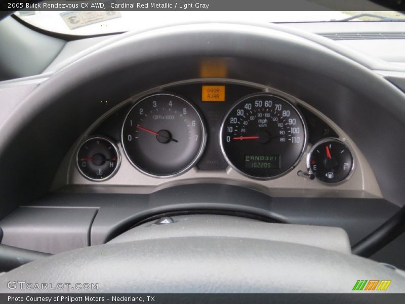 Cardinal Red Metallic / Light Gray 2005 Buick Rendezvous CX AWD