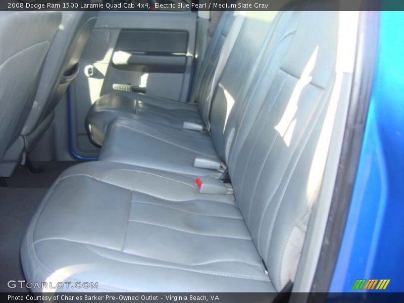 Electric Blue Pearl / Medium Slate Gray 2008 Dodge Ram 1500 Laramie Quad Cab 4x4
