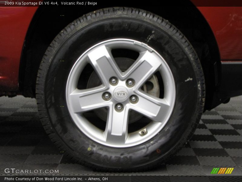 Volcanic Red / Beige 2009 Kia Sportage EX V6 4x4