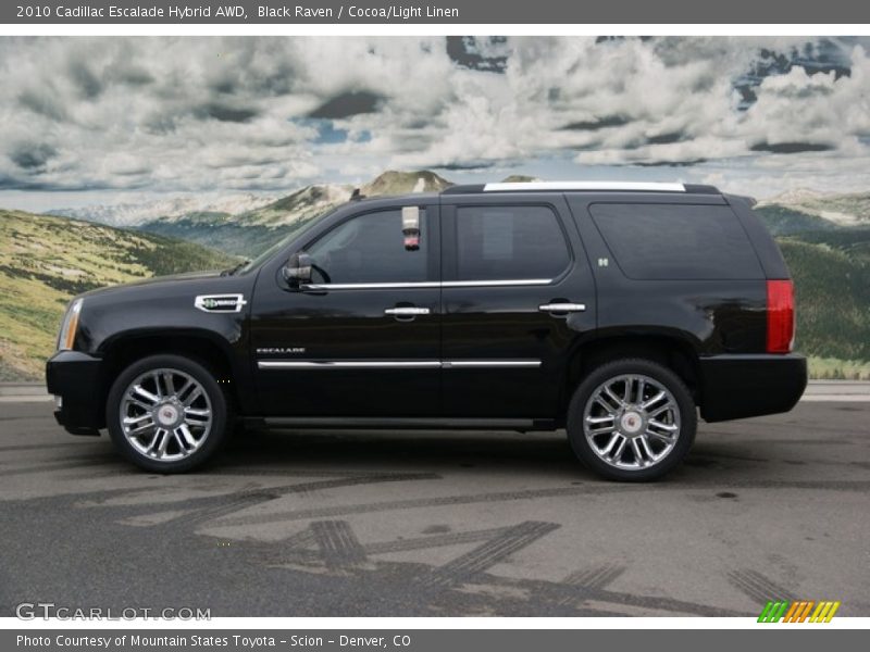 Black Raven / Cocoa/Light Linen 2010 Cadillac Escalade Hybrid AWD