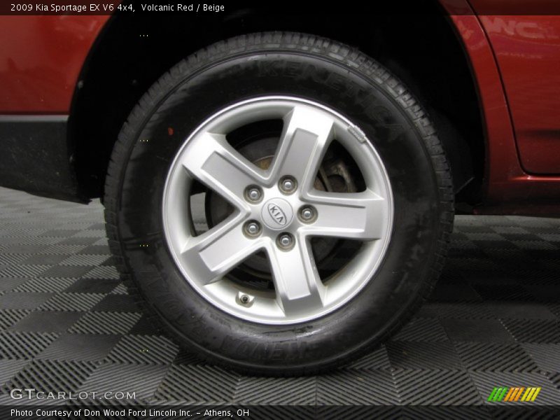 Volcanic Red / Beige 2009 Kia Sportage EX V6 4x4
