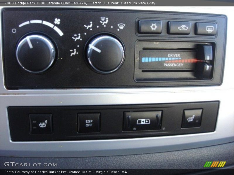 Electric Blue Pearl / Medium Slate Gray 2008 Dodge Ram 1500 Laramie Quad Cab 4x4