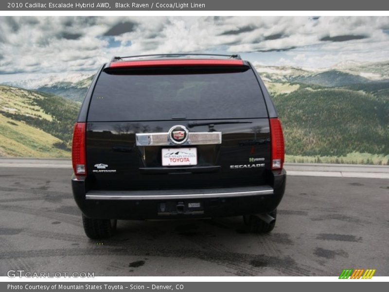 Black Raven / Cocoa/Light Linen 2010 Cadillac Escalade Hybrid AWD