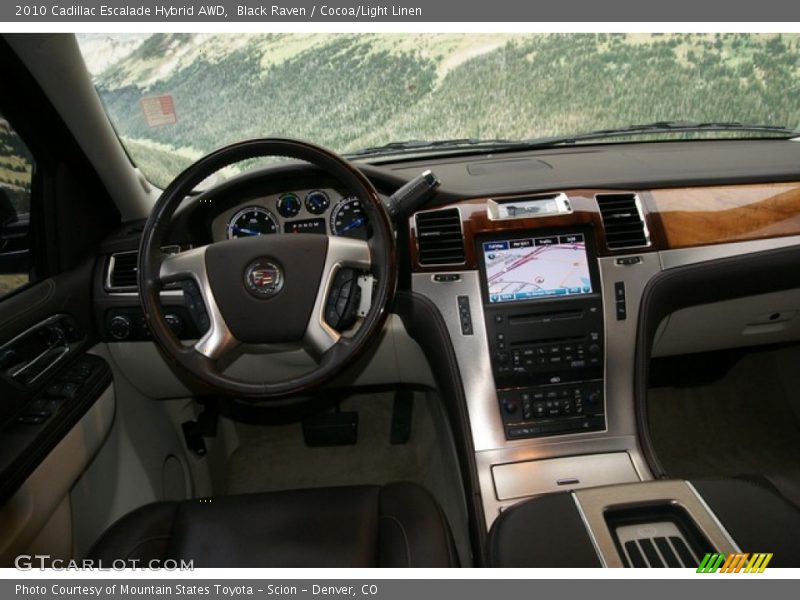 Black Raven / Cocoa/Light Linen 2010 Cadillac Escalade Hybrid AWD