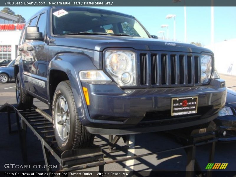 Modern Blue Pearl / Pastel Slate Gray 2008 Jeep Liberty Sport