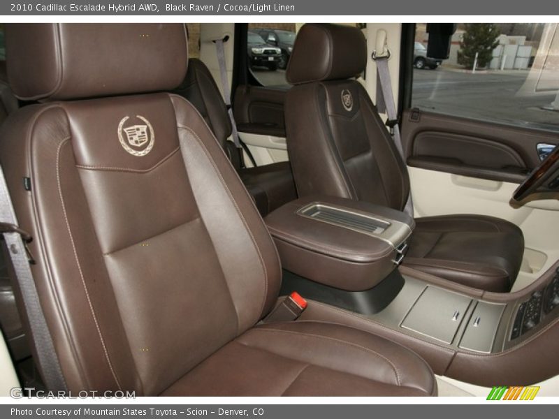 Front Seat of 2010 Escalade Hybrid AWD