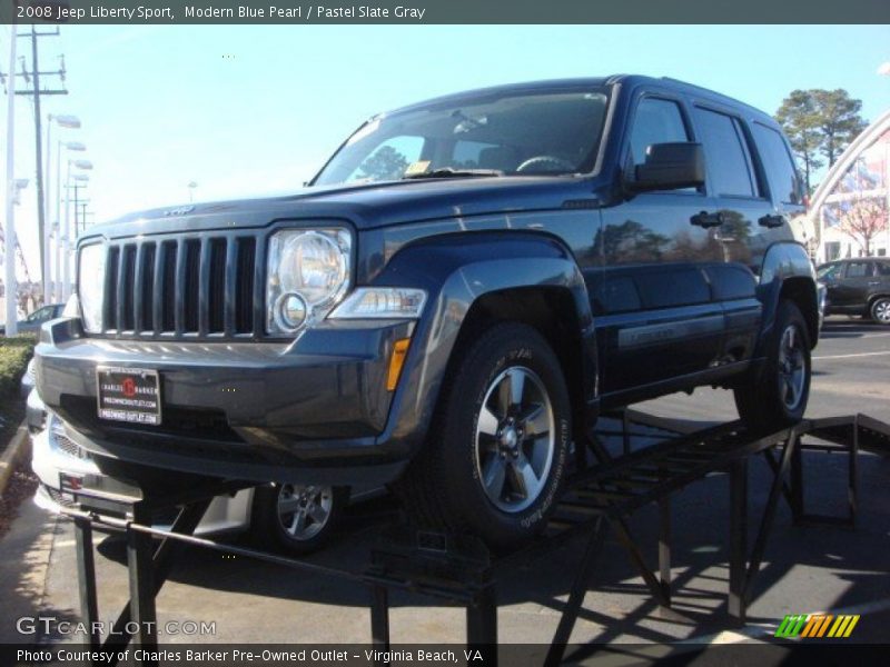 Modern Blue Pearl / Pastel Slate Gray 2008 Jeep Liberty Sport